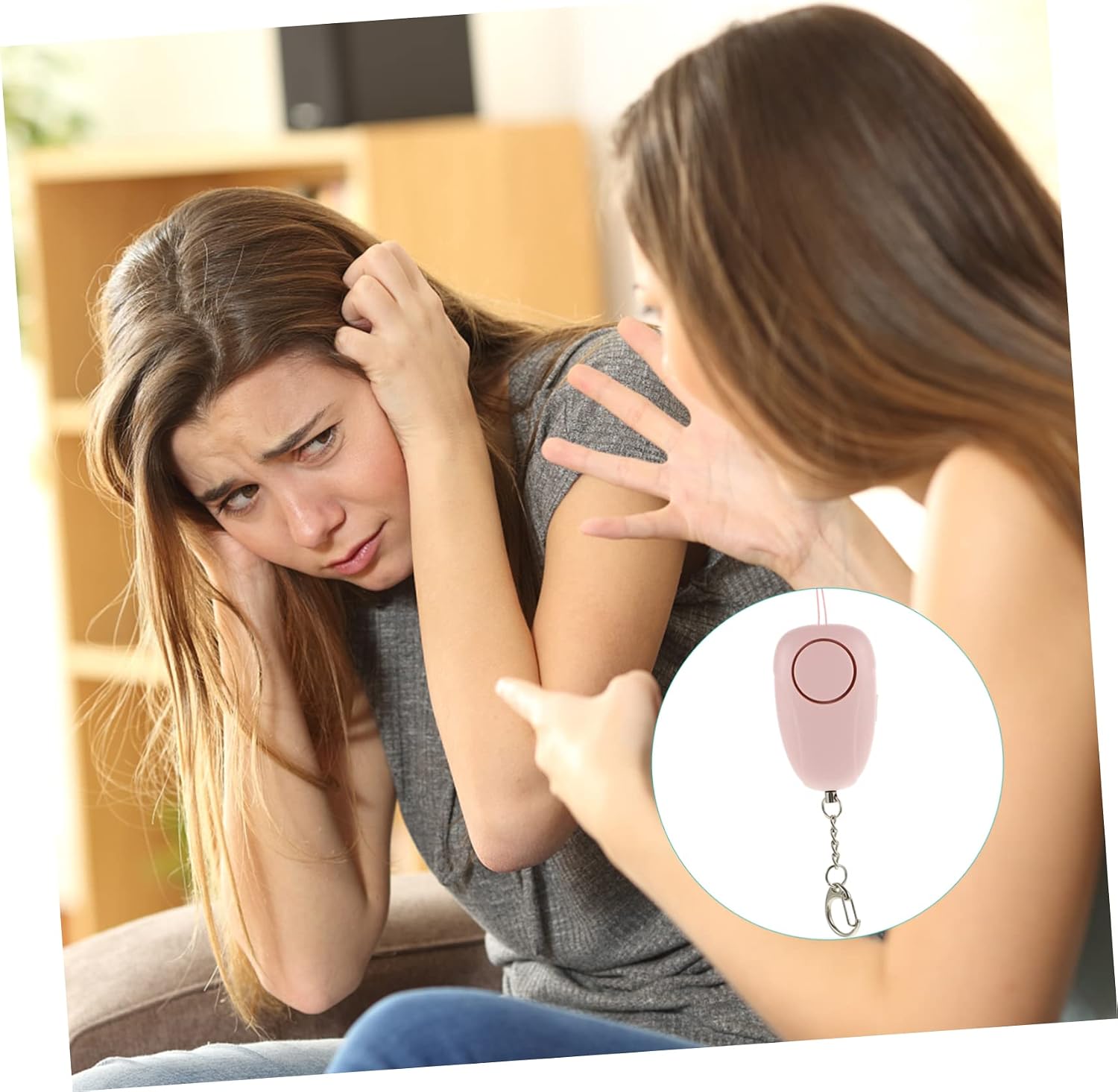 Rechargeable 120db Personal Safety Alarm with LED Light for Women