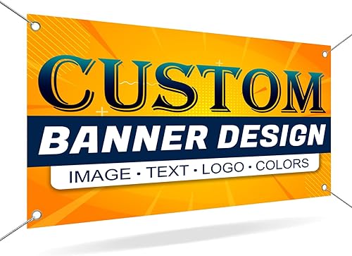 Pancartas y letreros personalizados con logotipo fotográfico, texto, pancarta personalizada para decoración de negocios, eventos, fiestas,