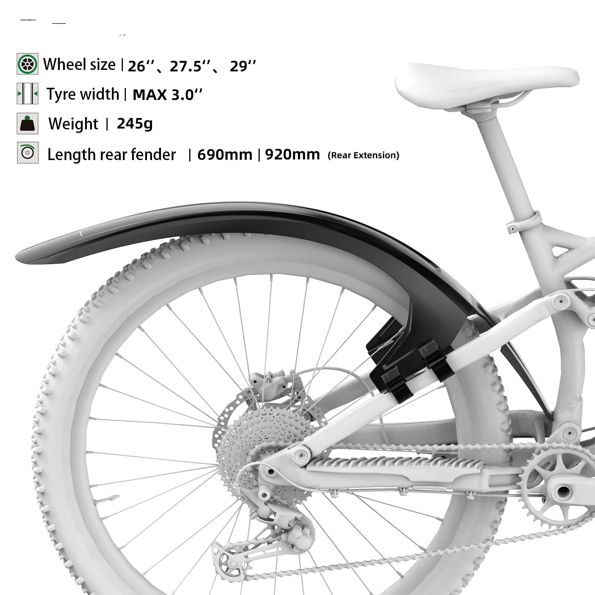 Guardabarros para bicicletas Guardabarros de bicicleta guardabarros bici