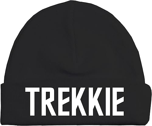 Vista 15 de The Next Generation - Trekkie Baby Onesie - Sombrero - Manta - Combinaciones de paquetes de baberos Tela negra/diseño dorado