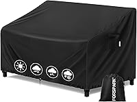 Vista 1 de FORSPARK Funda para sofá de patio, impermeable, resistente a los rayos UV, protector para sofá biplaza de 2 asientos, tela Oxford resistente a