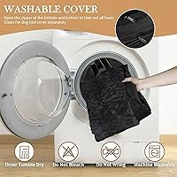 Vista 56 de Comfort Expression - Cama ortopédica para perros extragrandes, 53 x 42 pulgadas, cama impermeable y de apoyo de espuma con cojines removibles