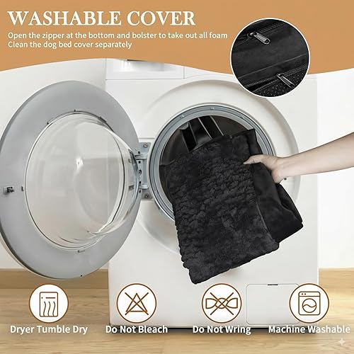 Miniatura 56 de Comfort Expression - Cama ortopédica para perros extragrandes, 53 x 42 pulgadas, cama impermeable y de apoyo de espuma con cojines removibles, con