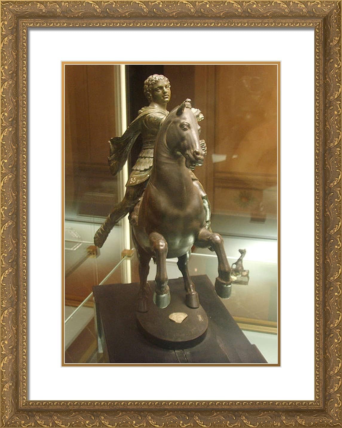 ArtDirect Cellini, Benvenuto 20x24 Gold Ornate Framed Art Print with Double Matting Titled: Knight