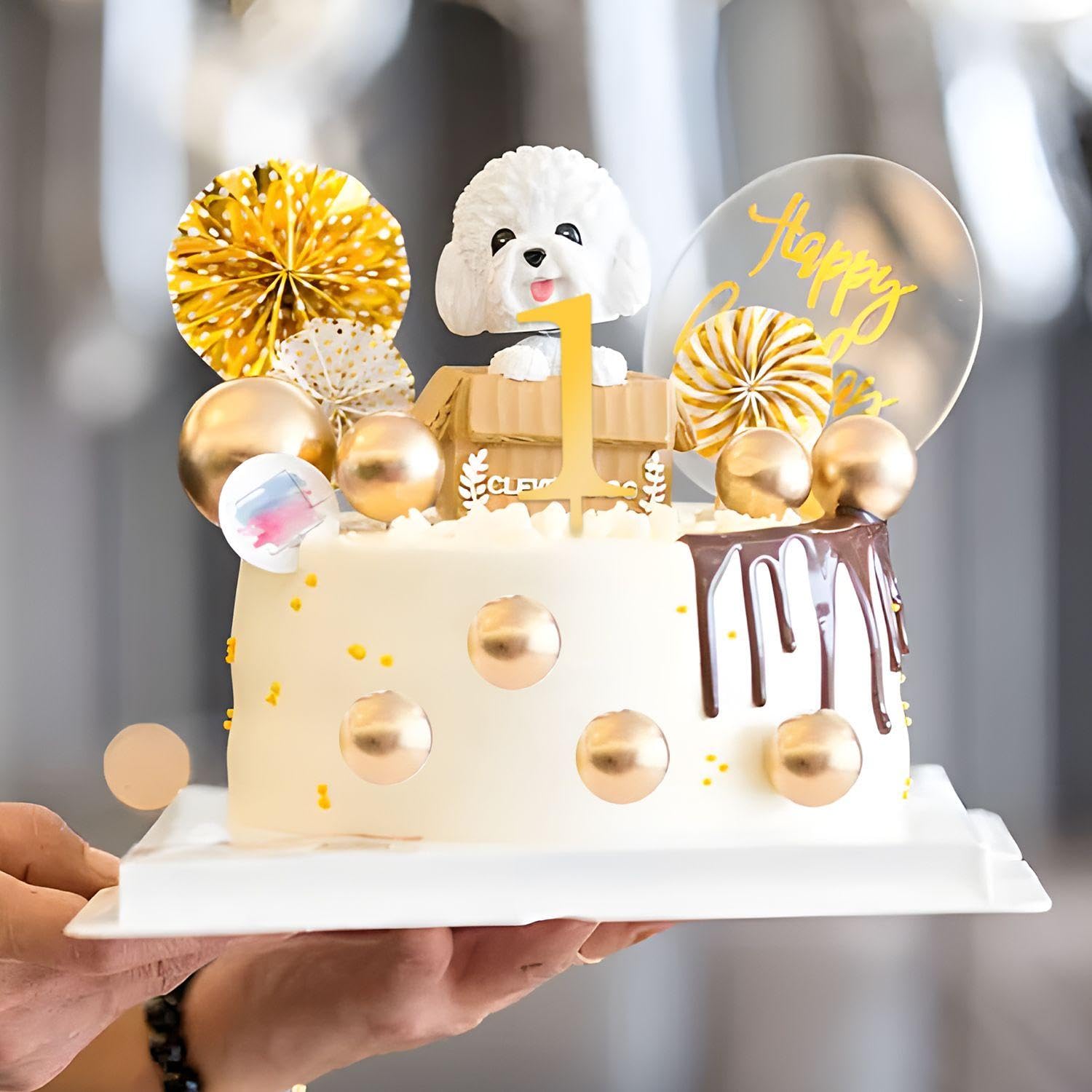 Chiffres Acrylique Dorés 0-9 Pour Gâteau - Décoration Réutilisable | Anniversaire, Mariage