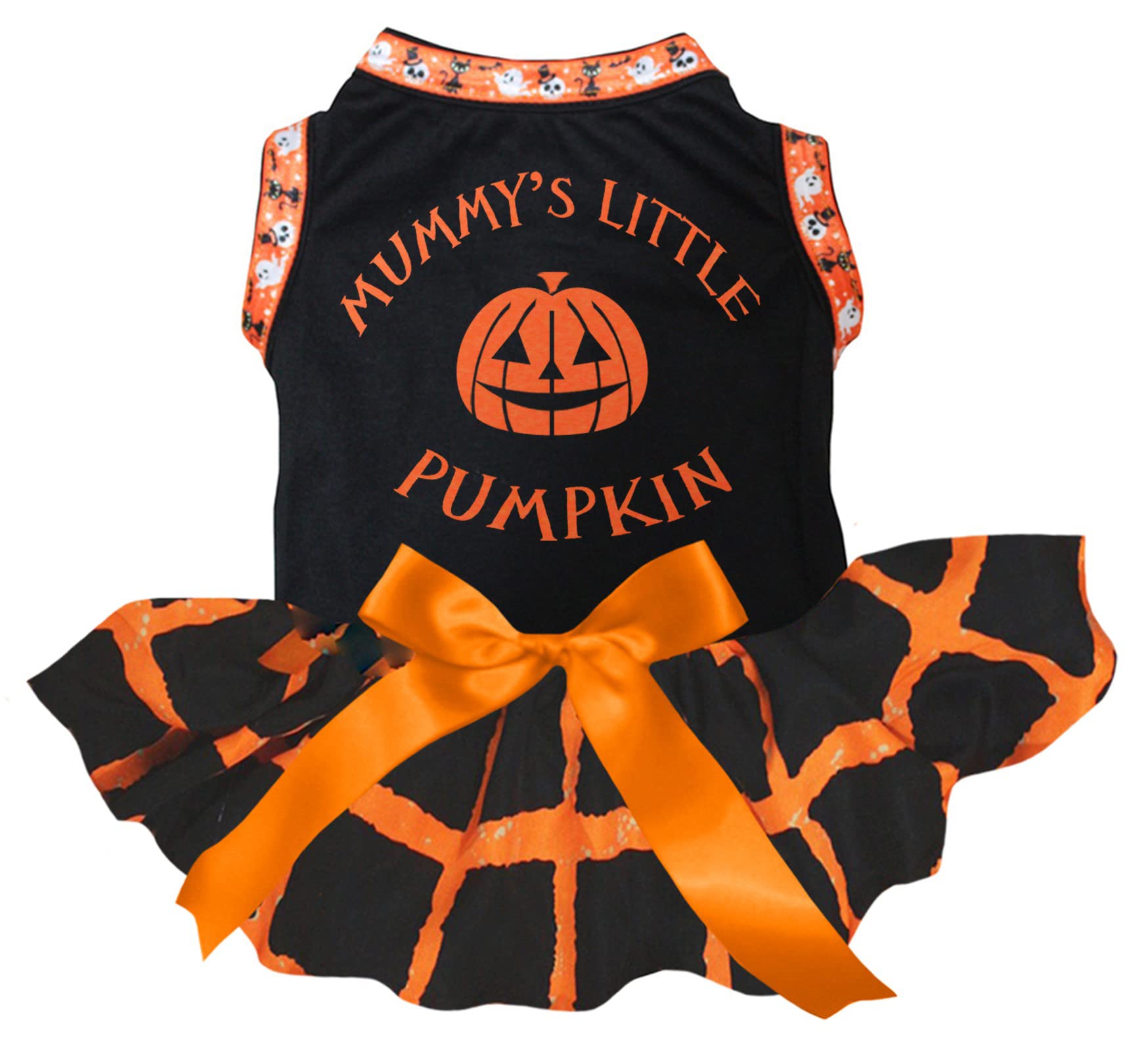 Robe pour chien taille XS Mummy's Little Pumpkin noir confortable