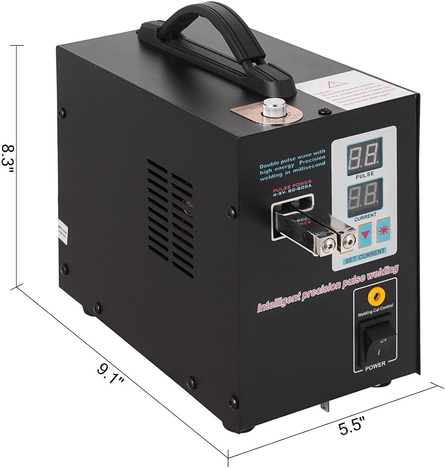 737G Spot Welder for 18650 Lithium Battery Pack 1.5KW LED Illumination Dual Digital Display Double Pulse Welding Machine For Beginners DIY Use