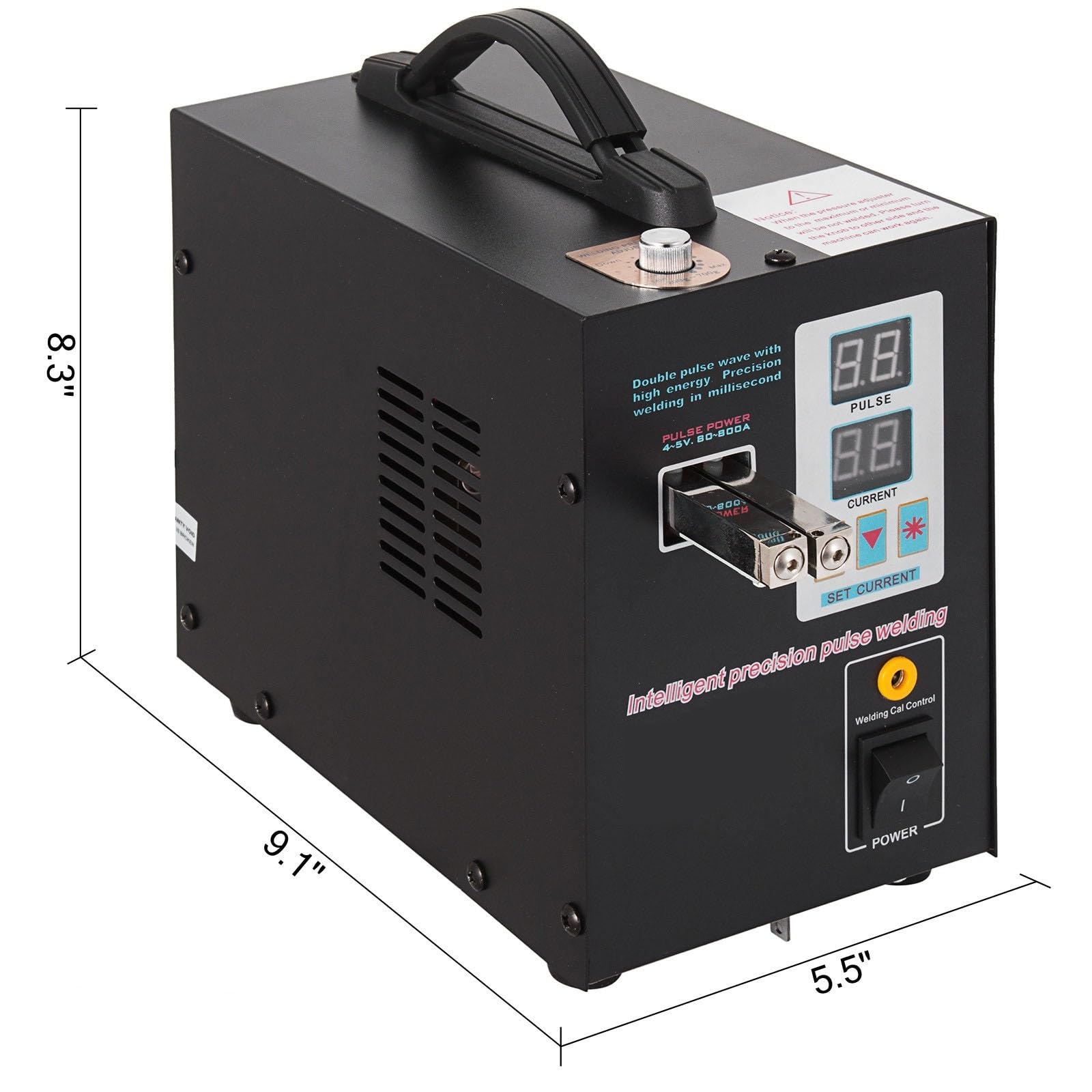 Zgrzewarka punktowa 737G do akumulatora litowego 18650 1,5 kW oświetlenie LED podwójny wyświetlacz cyfrowy spawarka z podwójnym impulsem