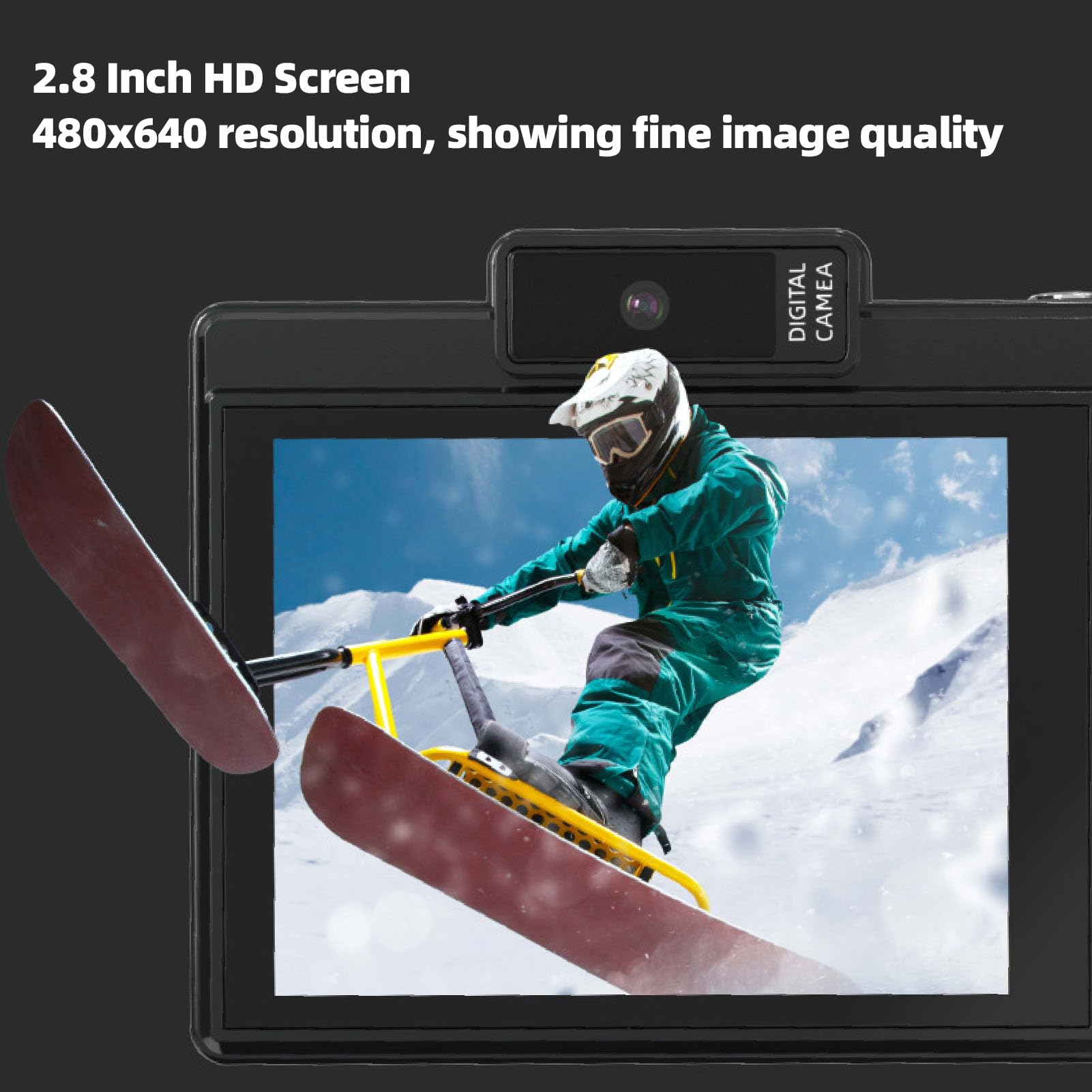 Camera Digitale 4K HD Video HD 48MP Foto AutoFocus Student Camera per la Registrazione di Fotografia Quotidiana 32G Card di Memoria