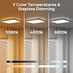 FULEN Capteur de mouvement Plafond de la lumière, sans fil de la batterie légère actionnée, Mont magnétique rechargeable LED Lumière pour la chambre,Salle de bains,Garage,Hallway,3 Températures de couleur, contrôle à distance,paquet de 2