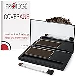 Premium Root Touch-Up Hair Color Powder for Women - Gray Coverage Hairline Concealer Dark Brown - Built-in Applicator Brush - Long Lasting Sweat & Water Resistant Natural Quick Dry