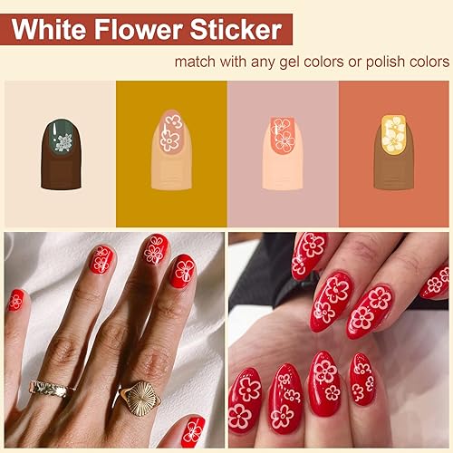 Miniatura 10 de HINZIC 20 hojas de calcomanías autoadhesivas de mariposas láser diseño de uñas de lámina dorada suministros de arte de uñas calcomanías para