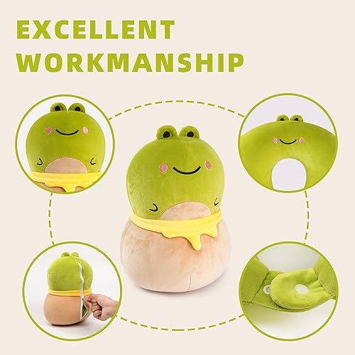 Miniatura 8 de Homerchant Almohada de viaje para niños y adultos, almohadas cervicales para aviones para dormir, viajes, convertible, ajustable, suave, de felpa,