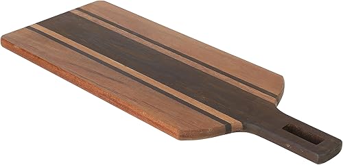 Kenmore San Ysidro - Tabla para cortar y servir madera de acacia de 21.5 x 8 pulgadas con mango