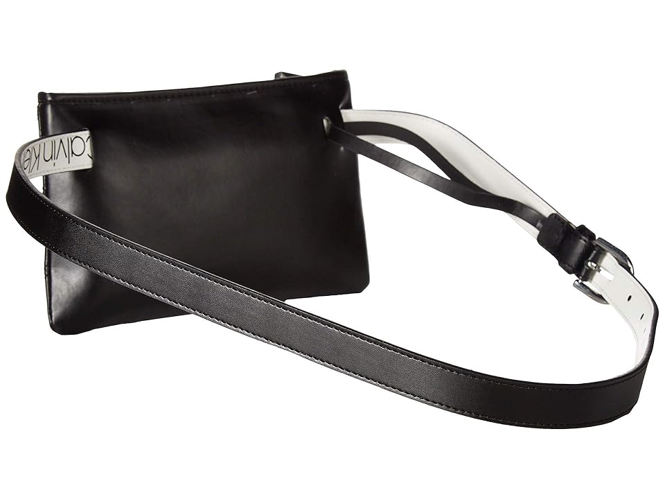 

Calvin Klein Pieced Belt Bag (Black/Polished Nickel) Women's Belts