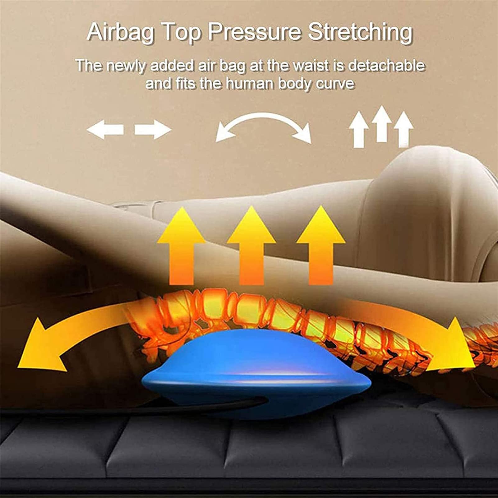 Colchonetas De Masaje De Cuerpo Completo, Cojín De Silla De Masaje Multifuncional con 10 Motores, 9 Modos De Masaje Y Calefacción, para Dolor De Espalda, Relajación De Dolores Musculares