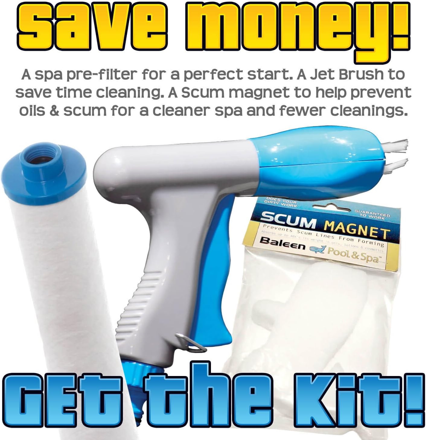 Baleen Filters Spa Filter Essentials Kit Pool and Spa Filter Cartridge Cleaning and