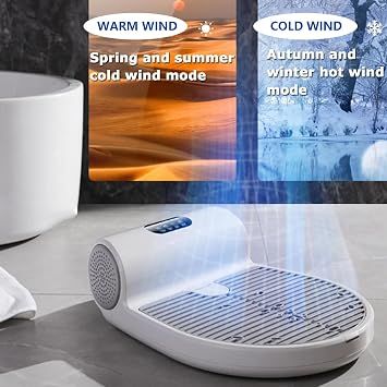1350W Full Body Dryer After Shower, Body Hair Dryer W/Towel, Standing Body Care Dryer, Air Shower Drying Machine, for Blow Foot, Private Area, Armpits (with Weight Scale)