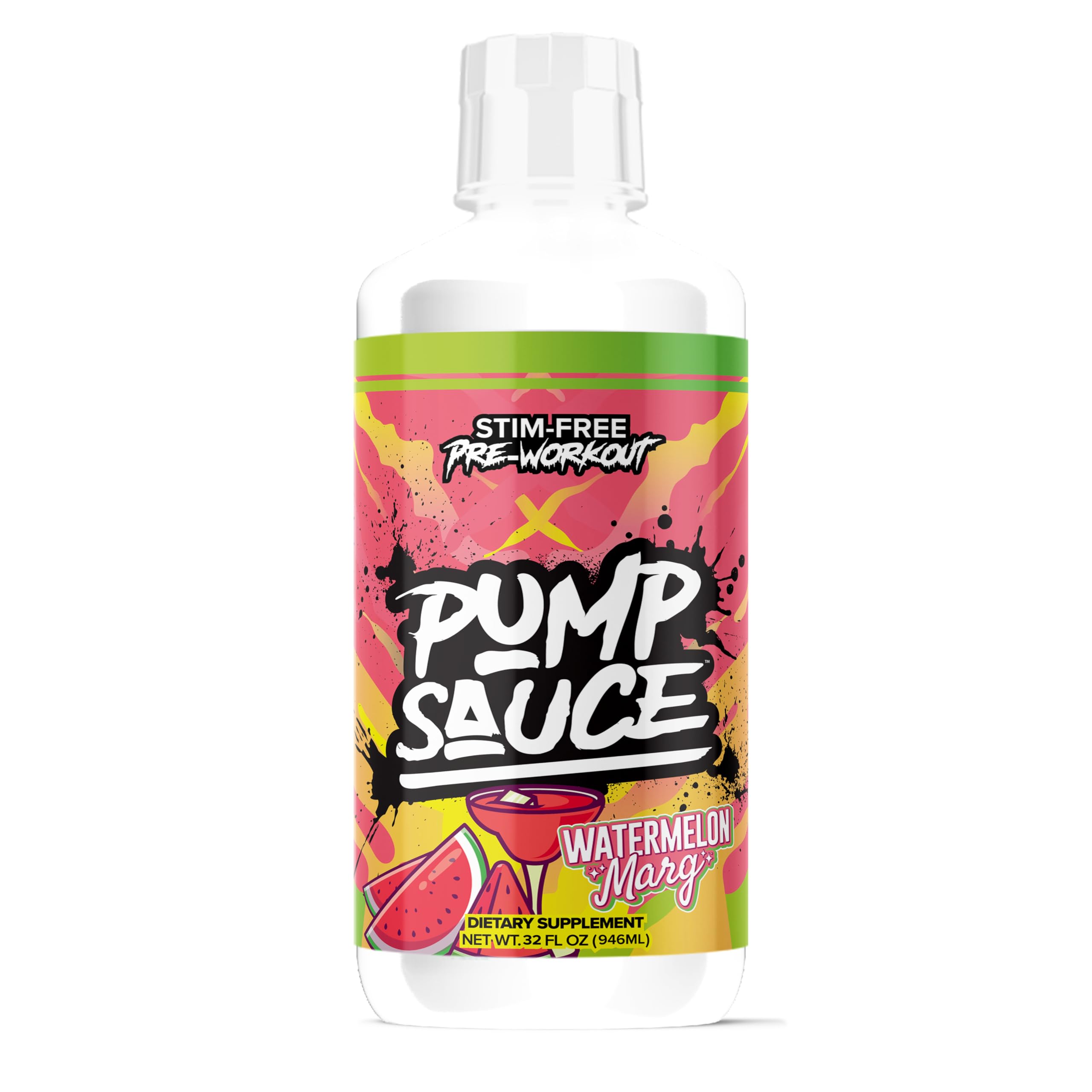 Amazon.com : Pump Sauce Pre-Workout - 32 oz, Watermelon Marg, No