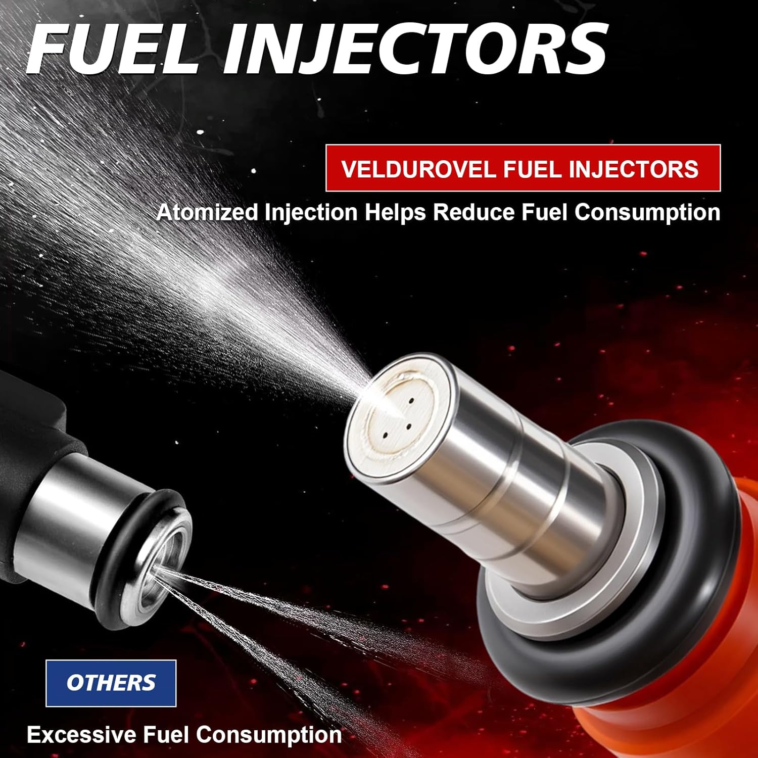 8PCS Fuel Injectors Replacement Fits for:2009-2018 Ram 1500 5.7L 2009-2017 Ram 2500 for:2010-2016 2018 Dodge Charger 5.7L Durango Challenger for:Grand Cherokee V8 OE-05037479AA FJ732