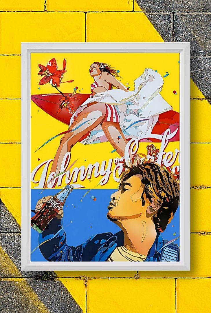 鈴木英人 / 波乗りジョニー 桑田佳祐【A4サイズ写真ポスター額装付７点セット】 鈴木英人 / 波乗りジョニー 桑田佳祐【A4サイズ写真ポスター額装付7点