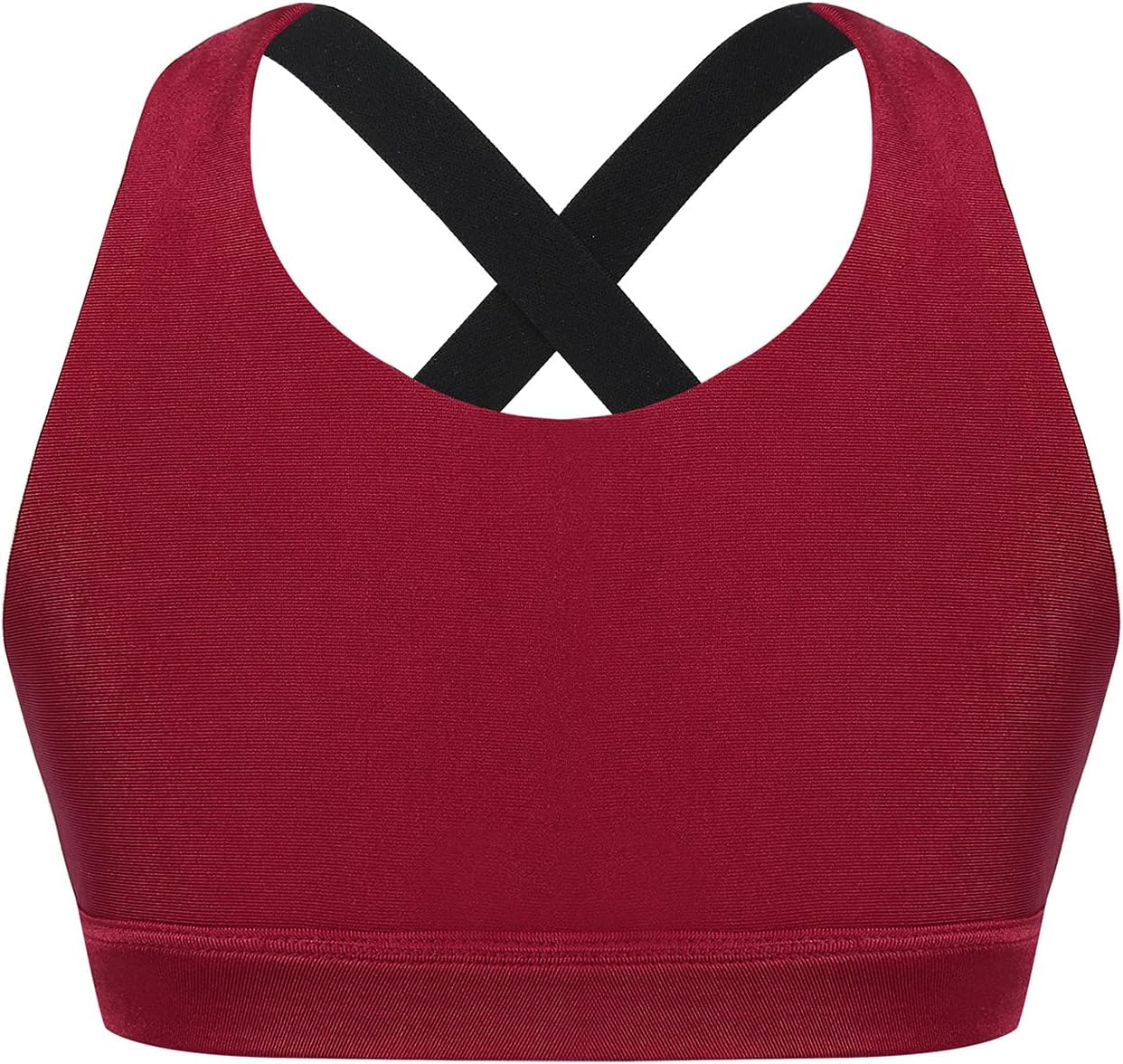Kids Girls Sleeveless Letter Print X Back Crop Top Sports Bra Gymnastics/Dance/Workout Vest
