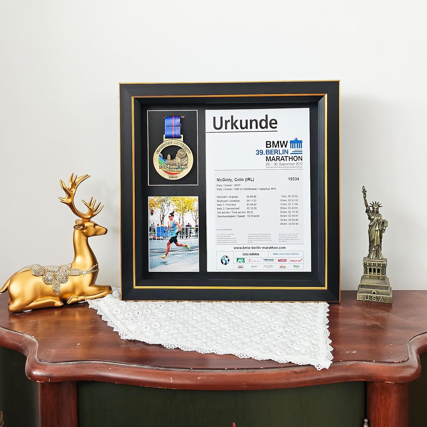 3D Medal Display Case - Multi-Sport Medal Holder & Wall-Mountable Frame | Perfect for Marathon, Triathlon, Football, Gymnastics Medals | Organize and Showcase All Sports Awards and Achievements (A5)