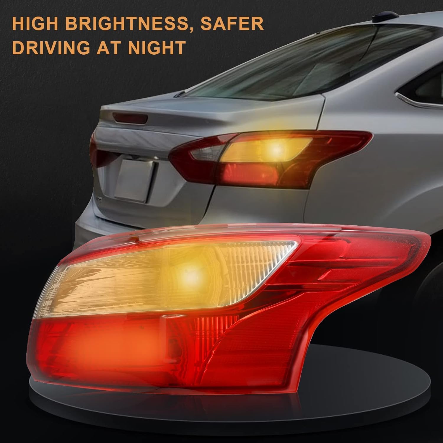 Tail Light Assembly Brake Stop For 2012 2013 2014 Ford Focus Sedan Right Passenger Side