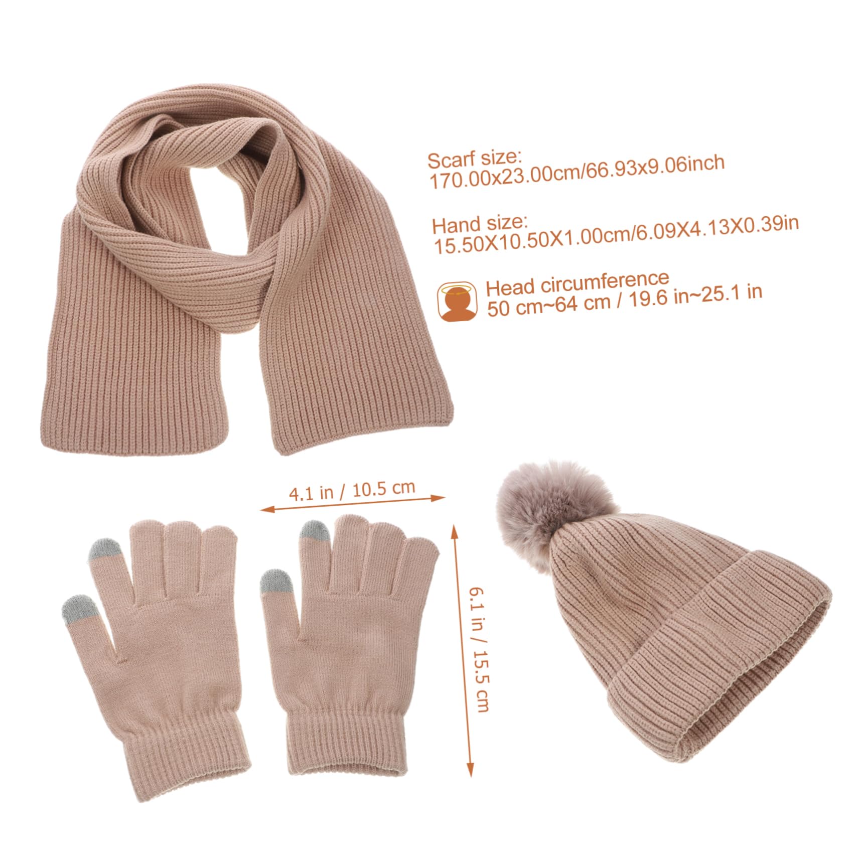 BESTYASH set sciarpa cappello krama sciarpa scarf femminucce fashion inter cappello hat sciarpa da donna berretto guanti caldi per ragazze sciarpa del cappello guanti per donna filato