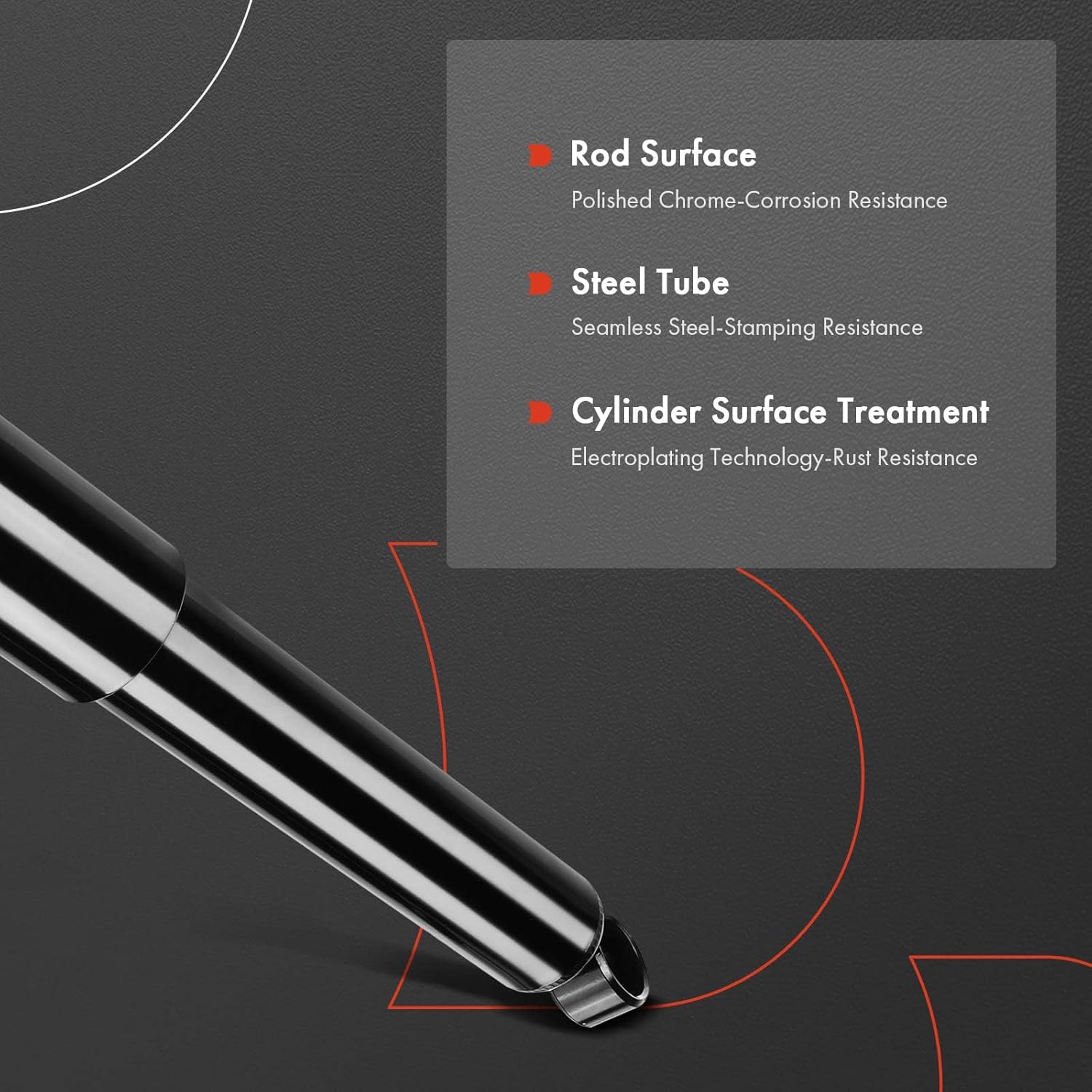 A-Premium Rear Suspension Shock Absorber Compatible with Chevrolet/Chevy W4500 1992-1995 Tiltmaster & GMC W4500 W5500 Forward & Isuzu NPR NQR NRR, 2-PC Set