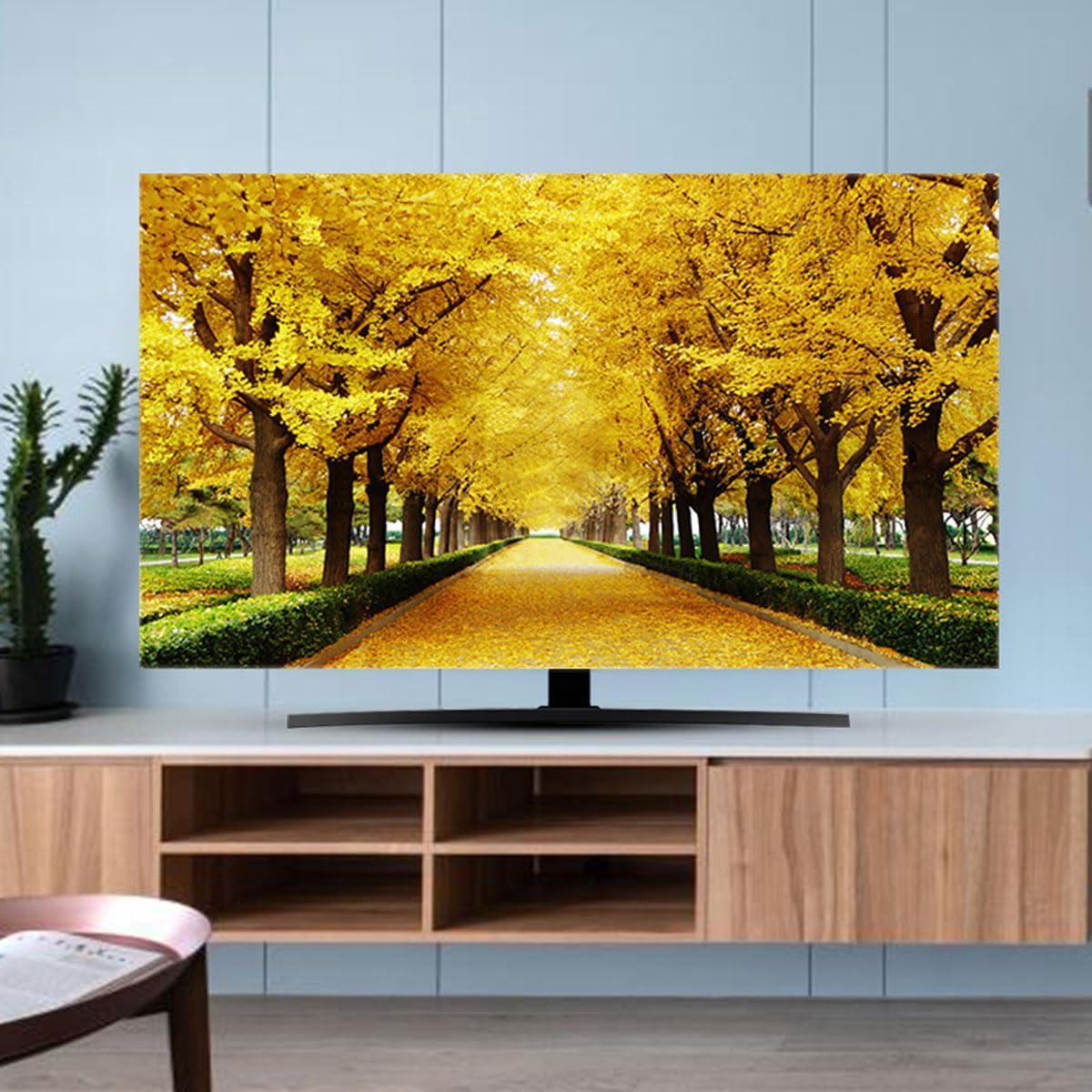 TV Covers TV Dust Cover Stretchable TV Display Protectors Solid Color Simple TV Screen Protector with Elastic Band TV Monitor Desktop Computer Protector Indoor Bedroom Living Roo(Size:65IN,Color:C)