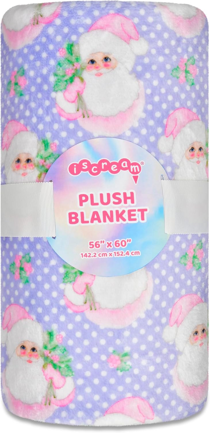 iscream Holiday Twinkle Silky Soft Plush 56" x 60" Premium Fleece Print Throw Blanket - Nutcracker Ballet