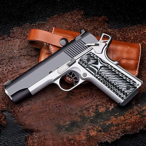 Miniatura 6 de Cool Hand 1911 G10 Grips de repuesto para Kimber Colt Rock Island Springfield Tauru tamaño completo gobiernocomandante tornillos de pistola