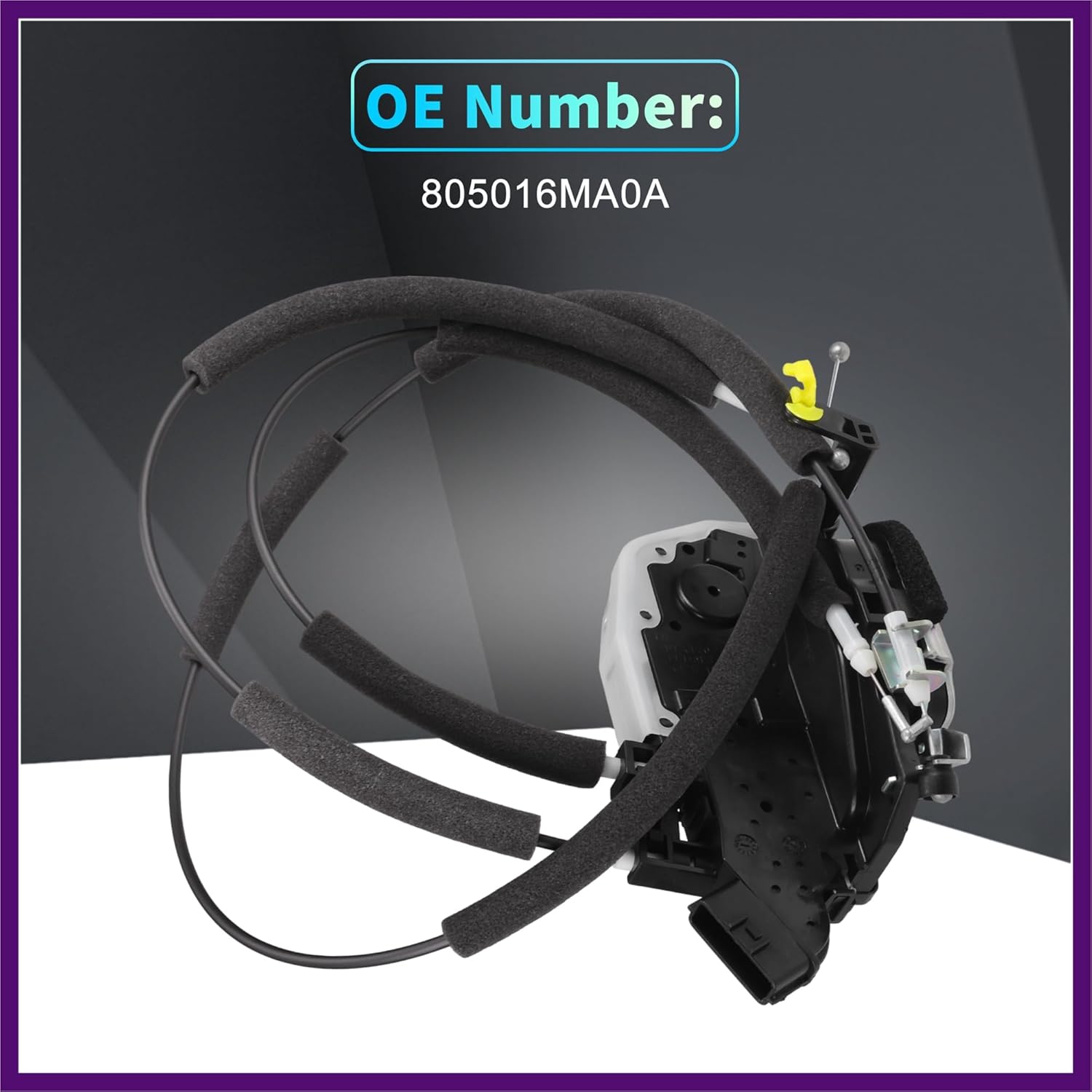 Replacement Front Left Driver Side Power Door Lock Actuator Motor with Cable for Nissan Rogue Sport 2017-2022 Door Latch Actuator Assembly No.805016MA0A Black Premium Fit Design