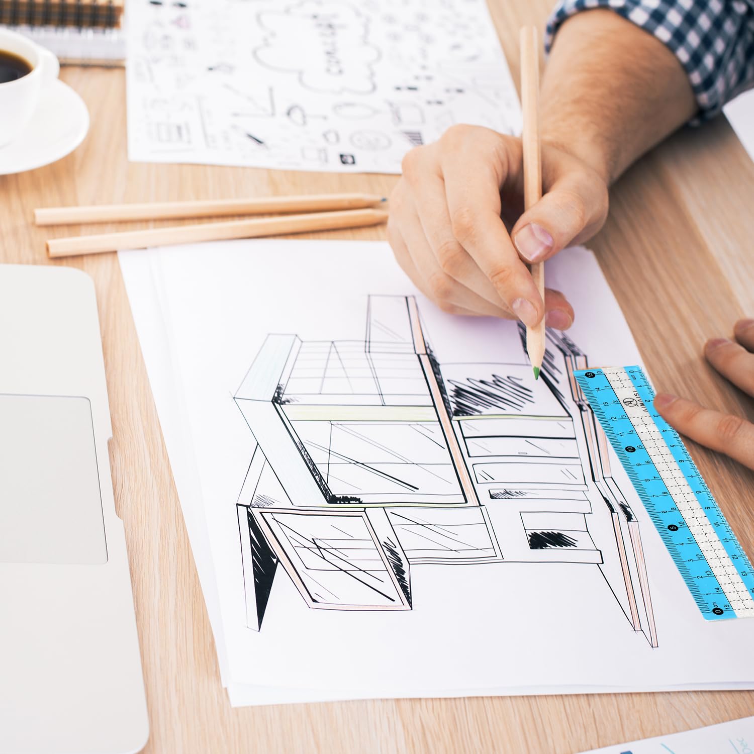 Compass Geometry Tool Geometry Set Drafting Drawing Compass and Protractor Set with Box Math Geometry Compass for Geometry Metal Compass Geometry Kit Drawing Tool for Measuring Drawings Study - Image 7