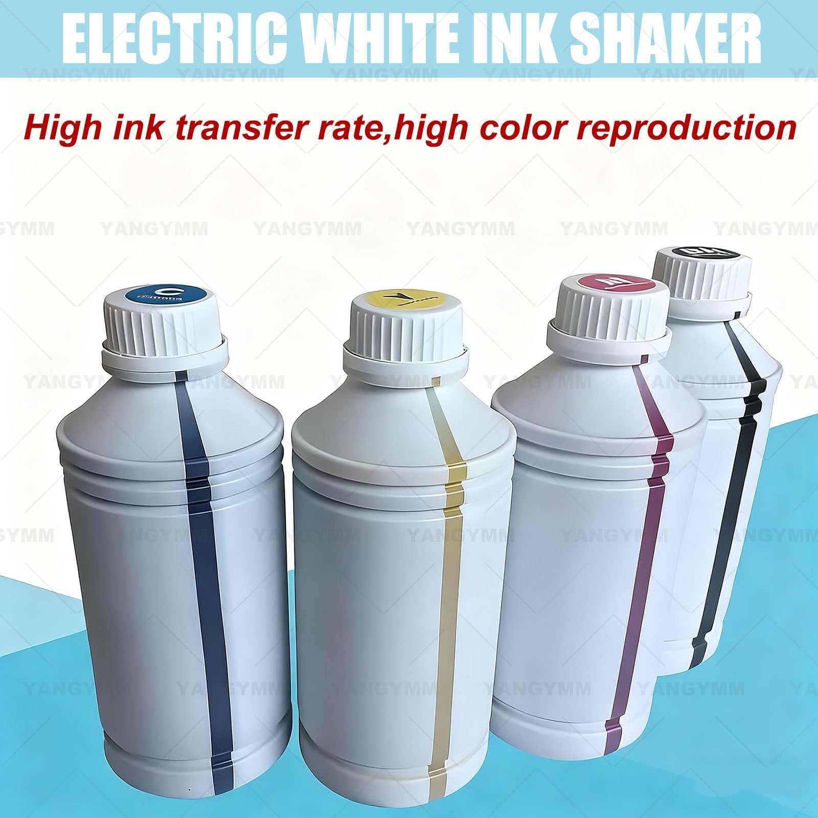Mezclador de Pintura EléCtrico de 6 W, MáQuina de LaminacióN Anti-PrecipitacióN, Capacidad para 6 Botellas de Tinta de 1 L, Mezclador de VóRtice para Bricolaje, para Mezclar Acuarela A