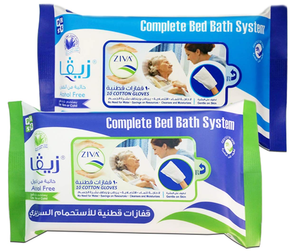 ZIVA COMPLETE BED BATH SYSTEM 10's GLOVES