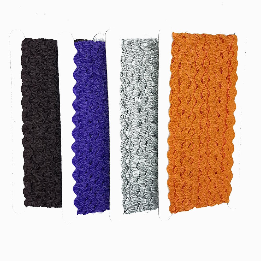 Accessories Attic 4 x 1 Metre Ric Rac Ribbon Braid Trimming Ricrac Metre DIY Sewing Trim