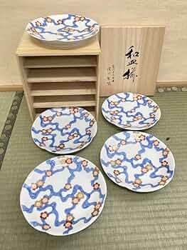 Amazon.co.jp: 深川製磁 和皿揃 川に桜 皿 和食器 宮内庁御用達 Amazon.co.jp: 深川製磁 和皿揃 川に桜 皿 和食器 宮内庁御用達