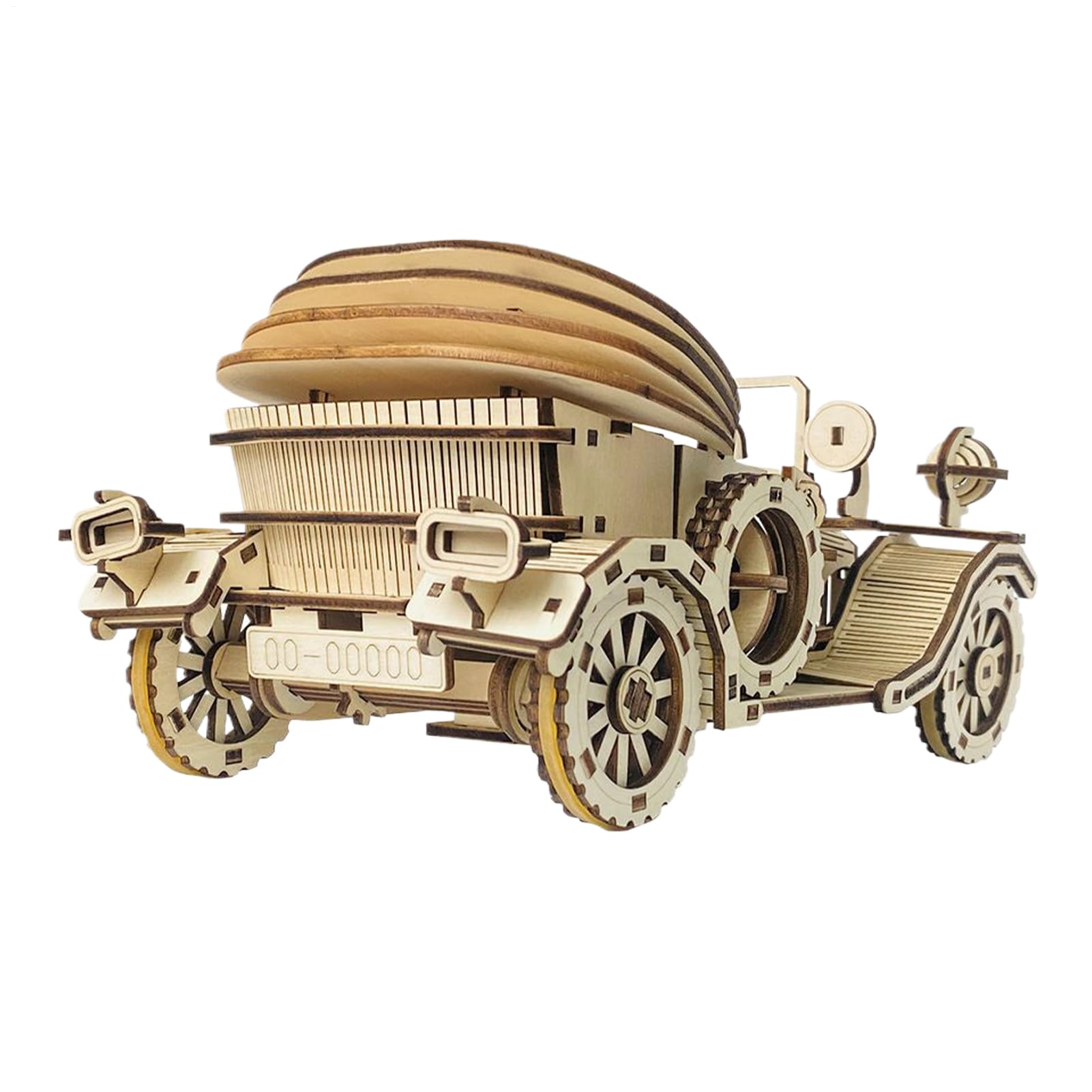 3D Holz Puzzle Modell Auto Bausatz Vintage Automobil Modellbausatz