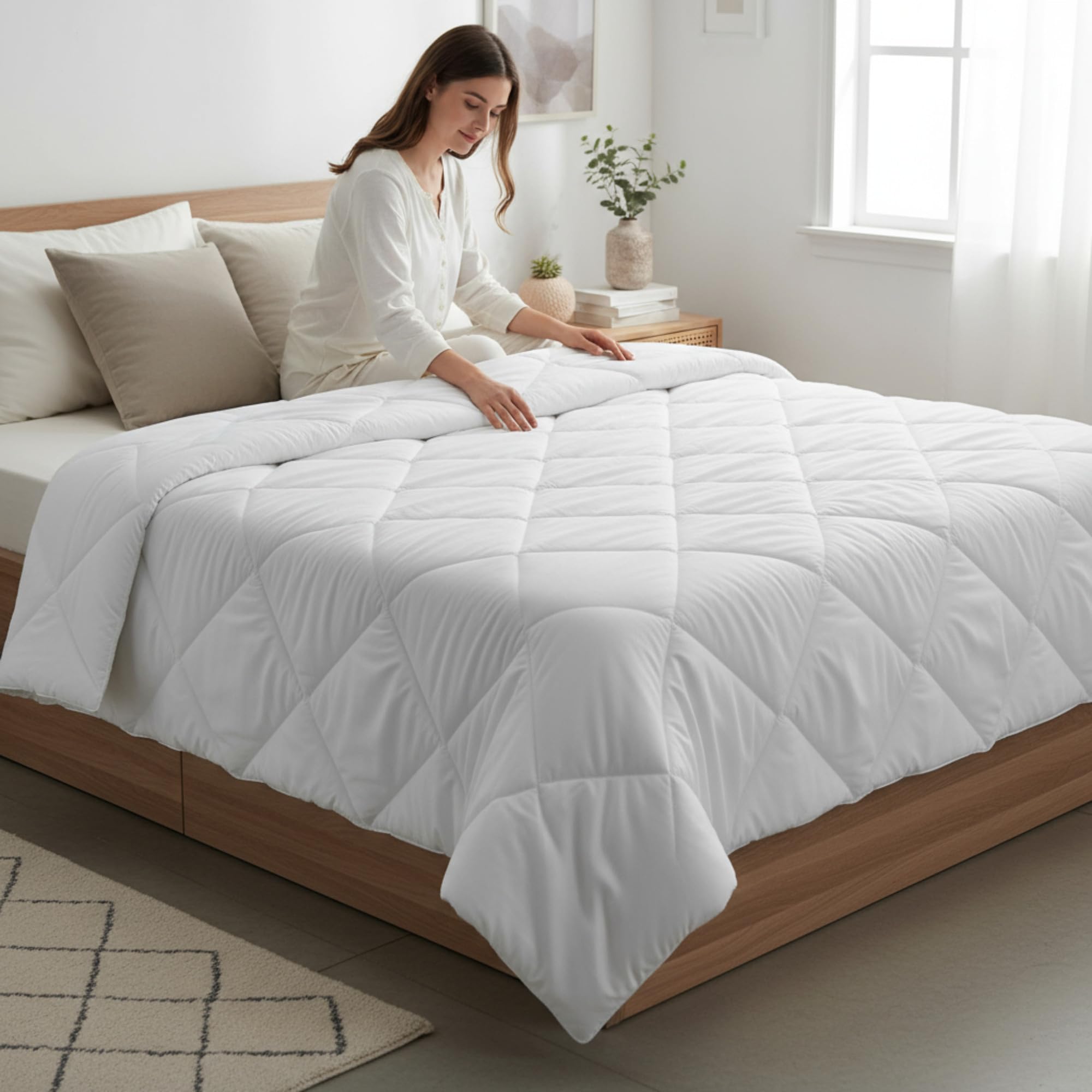 various Relleno de Edredón y Nórdica de 400 Gramos, Fabricado en España con Fibras Vírgenes, Huecas y Siliconadas para Calidez y Comodidad Duraderas (260 x 240 cm)