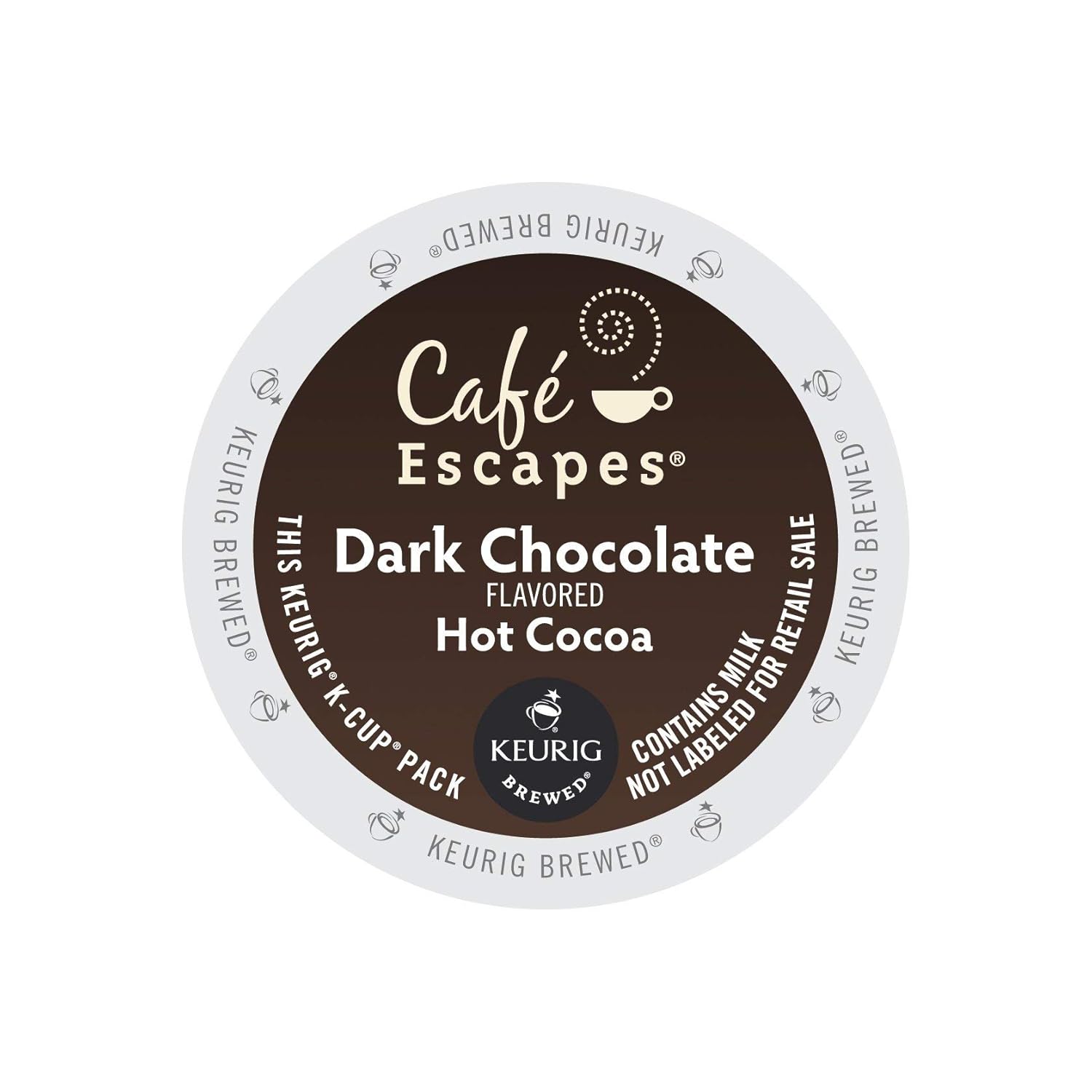 Cafe Escapes(TM) Dark Chocolate Hot Cocoa K-Cups(R), Box Of 24