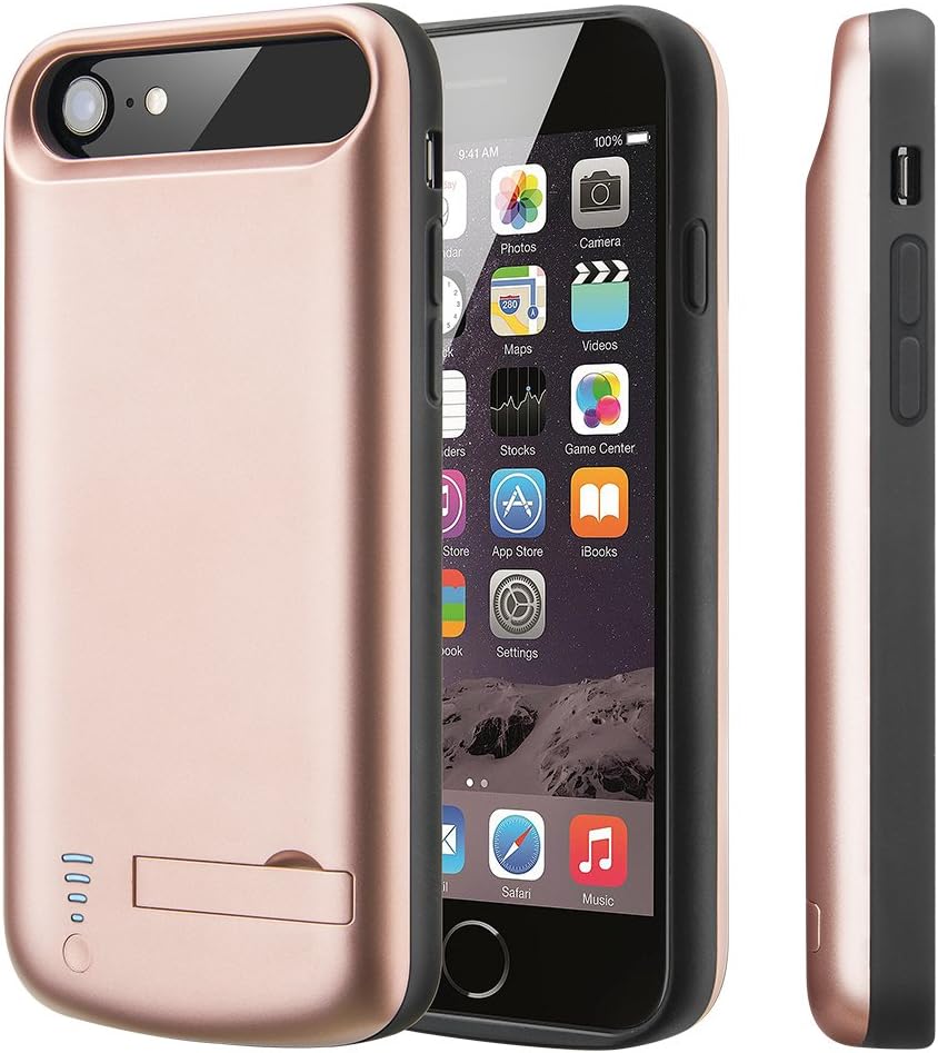 iPhone 8 7 Battery Case Support Audio 5500mAh Fast charging Portable Charger Ultra Slim with Have Lightning Port and Headphone Jack 4.7 Inch Use For iPhone 8 / 7 / 6s / 6