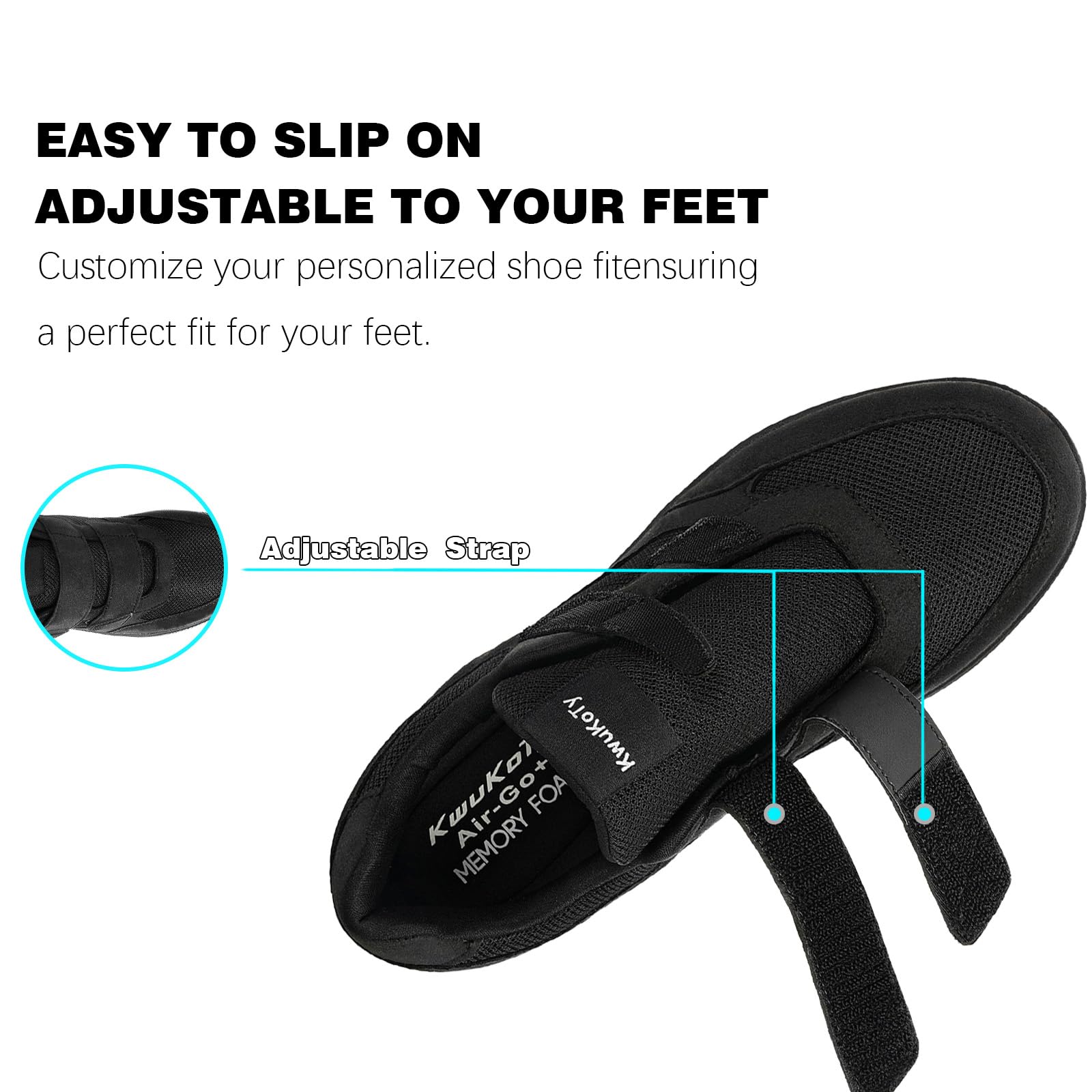 Chaussures légères Homme orthopédiques Respirantes EU40.5-47