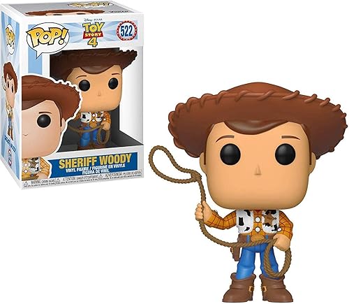 Miniatura 2 de Disney Pixar: Toy Story 4 - Figura de vinilo del sheriff Woody Funko Pop! (incluye funda protectora de caja compatible), multicolor, 3.75 pulgadas