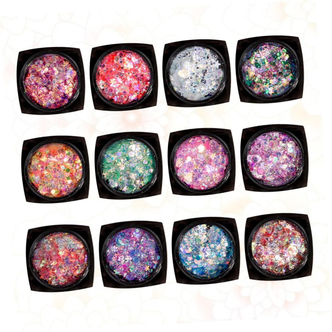 minkissy Set Da 3 Pezzi vistoso gel di paillettes per il corpo Shinequin truccarsi gel di paillettes per il trucco bglossy gel di paillettes per il viso gel per il corpo glitterato
