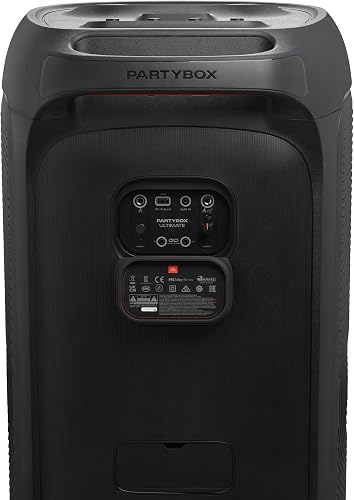 JBL PartyBox Ultimate, puissante enceinte Bluetooth sans fil, connectivité WiFi, basses puissantes, JBL Pro Sound, éclairage dynamique intégré et transportable sur roues - 6