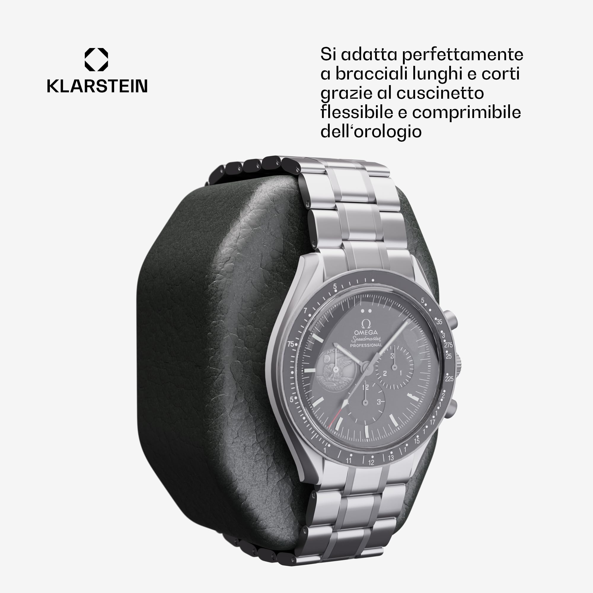Klarstein Carica orologi automatica, carica orologi automatica, carica orologi automatica, carica orologi con porta in acrilico, caricaorologi automatico, LED blu, orologio Winder con 4 impostazioni