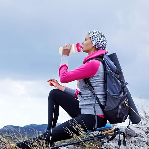 Miniatura 5 de Rolling Sands Botellas de agua deportivas de 20 onzas, paquete de 6, sin BPA, fabricadas en Estados Unidos, aptas para lavavajillas, botellas
