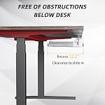 ETHU Under Desk Keyboard Tray - Small Slide Out Keyboard Shelf with C Clamp Mount, 19.7" x 11.8" Ergonomic Pull Out Tray for Home Office Desk, White